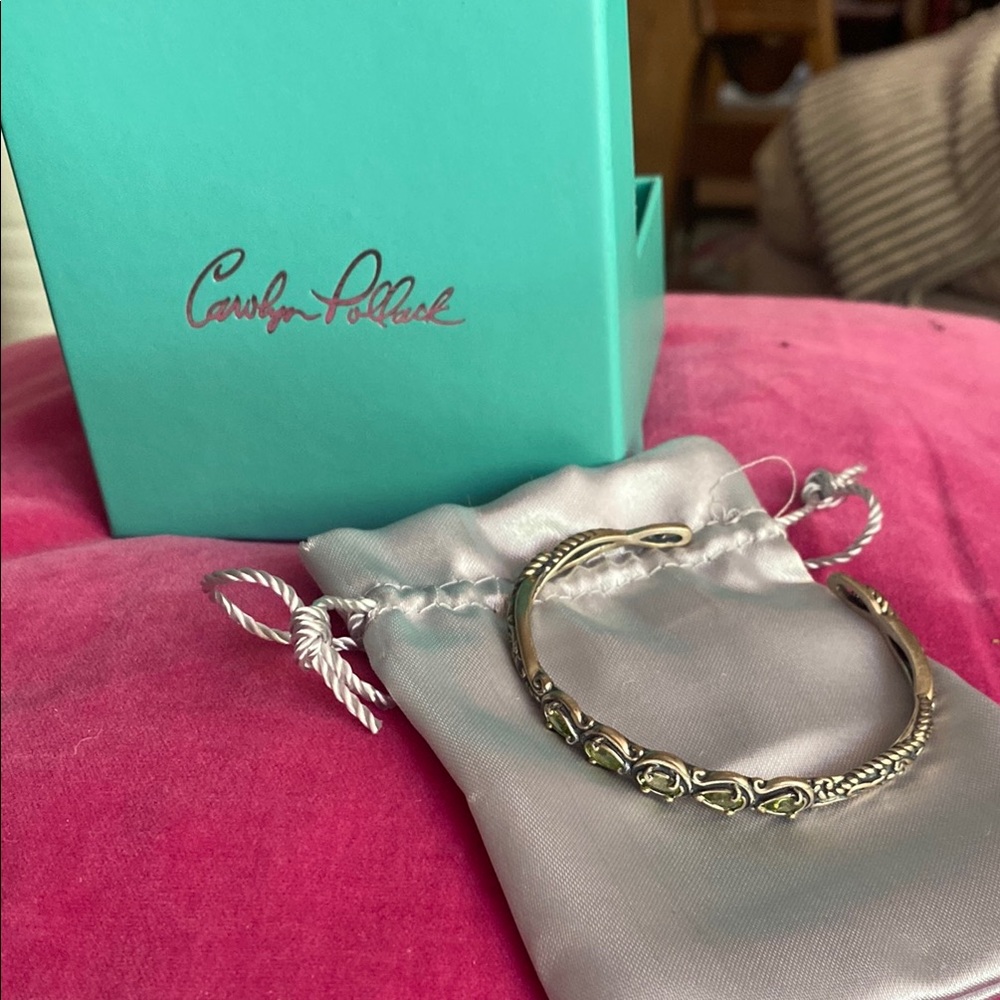 Carolyn Pollack Sterling Silver and Peridot Bracelet